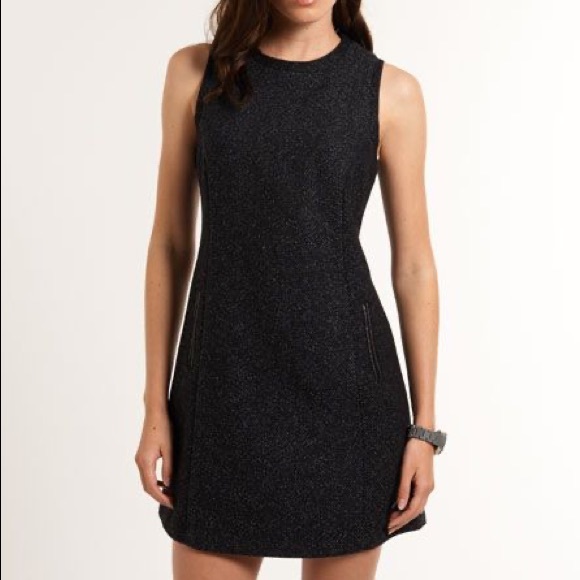 Superdry Dresses & Skirts - Superdry Hepburn Tweed Navy Gray Sleeveless Dress